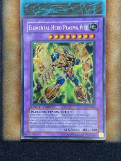 Yugioh Elemental Hero Plasma Vice CT04-EN006 Secret Rare Limited Edition MP - Image 1