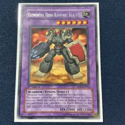 Yugioh Elemental Hero Rampart Blaster DP1-EN012 Rare 1st Edition - Image 1
