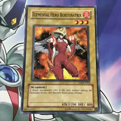 Yugioh Card Elemental Hero Burstinatrix 1st Edition-DP1-EN002 - Image 1