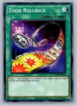 2020 Yu-Gi-OH! 1st Edition Toon Rollback DLCS-EN075 - Image 1