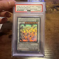 Yu-Gi-Oh Stardust Dragon Ghost TDGS-EN040 The Duelist Genesis 1st Edition PSA 9 - Image 1