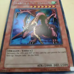 Harpie's Pet Dragon (Forbidden Memories) FMR-002 Yu-Gi-Oh! Video Game LP - Image 4