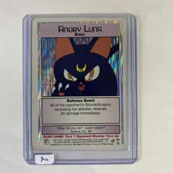 Sailor Moon CCG Holo Foil Rare "Angry Luna" Card 64 /70 Vintage 2001 Dart - Image 1