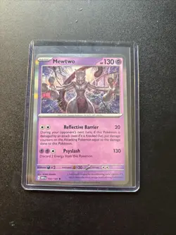 Pokemon TCG Mewtwo 150/165Sv: Scarlet & Violet 151 Holo Rare Card - Image 1