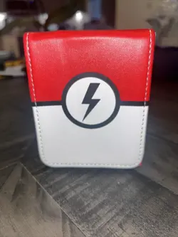 New Pokemon Card Trading Storage Box Carry Case Cube Pokeball Design Vinyl Feel - Image 3