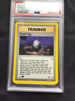 Pokemon Cards: 1st Edition Neo Discovery Uncommon: Fossil Egg 72/75: PSA 9 - Image 2