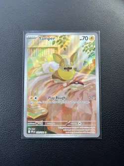 Mega Evolution: Phantasmal Flames 99/94 Yamper Pokemon Card Art Rare - Image 1