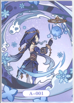 ?KEQING Goddess Story Anime Waifu Doujin Card - SECRETIVE - A-001 GENSHIN Card - Image 2