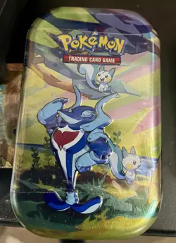 Pokemon Vibrant Paldea Palafin & Pachirisu Mini Tin 2 Booster Packs & Art Card - Image 2