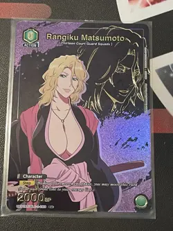 Union Arena Bleach TCG Rangiku Matsumoto UE01BT/BLC-1-089 C* Parallel Holo Card - Image 1