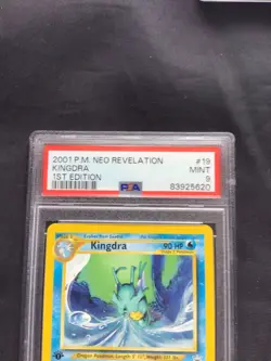 Pokemon Cards: 1st Edition Neo Revelation Rare: Kingdra 19/64: PSA 9 - Image 3