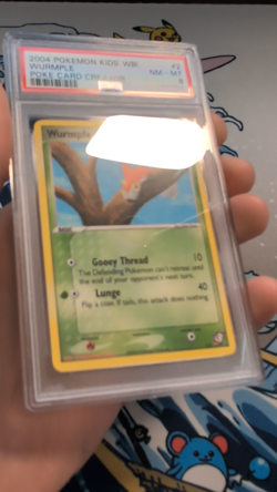 2004 POKEMON KIDS' WB! POKE CARD CREATOR #2 WURMPLE PSA 8 - Image 2