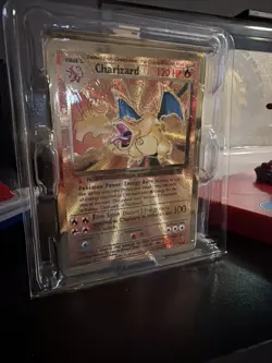 Pokemon Celebrations Gold Metal Charizard Card 4/102 Ultra Premium - Image 1