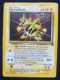 Pokemon Electabuzz Black Star Promo 2 WOTC Card (HP) - Image 1
