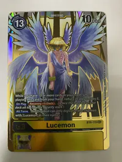 Lucemon BT4-115 Digimon Card Game Great Legend English NM - Image 1