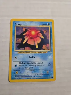 Pokemon TCG Staryu Neo Revelation 56/64 Unlimited Regular Common Card WOTC - Image 1