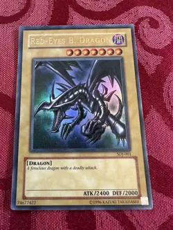 Red Eyes B. Dragon SDJ-001 Ultra Rare Unlimited Edition Yu-Gi-Oh Card - Image 1