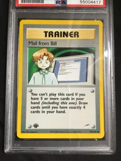 Pokemon Cards: 1st Edition Neo Destiny Common: Mail From Bill 105/105: PSA 9 - Image 2