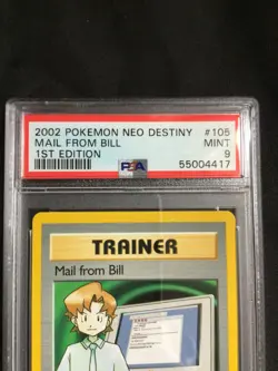 Pokemon Cards: 1st Edition Neo Destiny Common: Mail From Bill 105/105: PSA 9 - Image 3