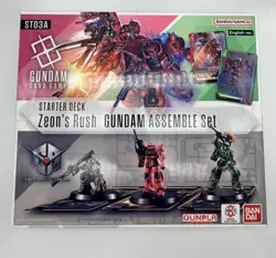 SEALED ENGLISH GUNDAM CARD GAME ASSEMBLE ZEON'S RUSH STARTER DECK SET ST03A - Image 1