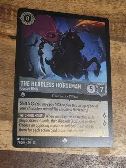 The Headless Horseman - Cursed Rider Cold Foil - Whispers in the Well Lorcana - Image 1
