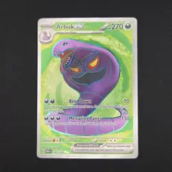Pokemon TCG Card Arbok ex 185/165 S&V 151 Ultra Rare Full Art - NM - Image 1