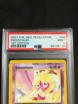 Pokemon Cards: 1st Edition Neo Revelation Common: Smoochum 54/64: PSA 9 - Image 3