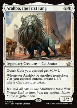 Magic The Gathering MTG ARAHBO, THE FIRST FANG Foundations NM Near Mint - Image 1
