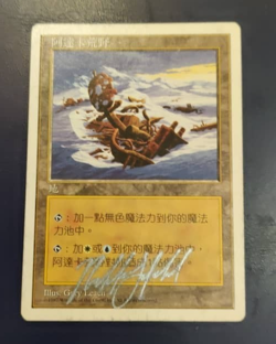 MTG Adarkar Wastes Signed Richard Garfield - Image 1