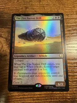 MTG Magic The Gathering Avatar The Fire Nation Drill Foil! - Image 1