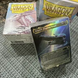 Magic the Gathering World Shaper Commander Deck + 2 Packs Matte Dragon Shields - Image 1