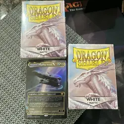 Magic the Gathering World Shaper Commander Deck + 2 Packs Matte Dragon Shields - Image 2