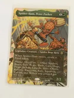 Spider-Ham, Peter Porker Borderless Marvel's Spider-Man Foil 201 - Image 1