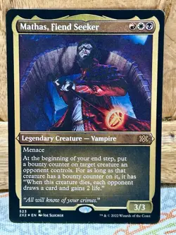 Mathas, Fiend Seeker MTG Double Masters 2022 2X2 FOIL-ETCHED - Image 1