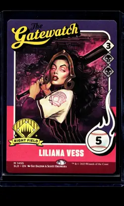 2023 MTG Magic The Gathering SLD Secret Lair Drop Baseball #1455 Liliana Vess - Image 1