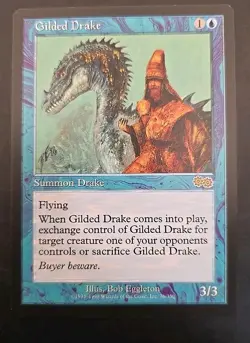 Gilded Drake Urza's Saga MTG Regular Lightly Played - Image 1
