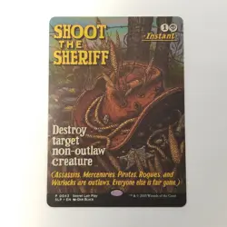 Shoot the Sheriff Secret Lair Showdown Promo MTG Near Mint Regular - Image 1