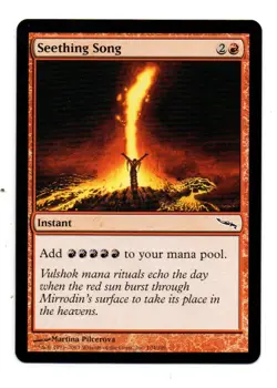 MTG Seething Song X1 Mirrodin edition common - Image 1