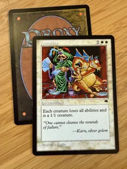 Humility MTG sticker cEDH playtest - Image 1