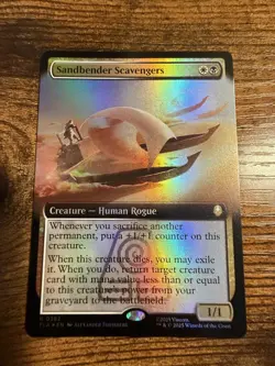 MTG Magic The Gathering Avatar Sandbender Scavengers Extended Art Foil - Image 1