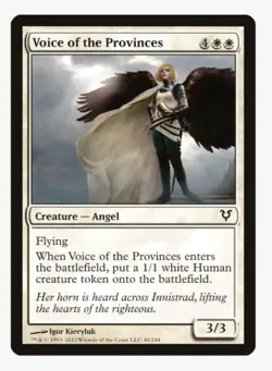 Voice of the Provinces | MTG AVR | Angel Tribal Human Token ETB Pauper EDH | LP - Image 1