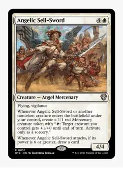 Angelic Sell-Sword | MTG Thunder Junction OTC | EDH Token Staple | NEW NM/MINT - Image 1