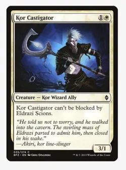 Kor Castigator | BFZ | Ally Tribal Staple | MTG Pauper EDH Aggro | Near Mint - Image 1