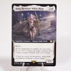 Rosa Resolute White Mage Extended Art 431 Final Fantasy MTG NM Regular See Video - Image 1