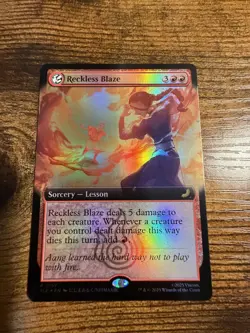 MTG Avatar Reckless Blaze Extended Art Eternal-Legal Foil - Image 1