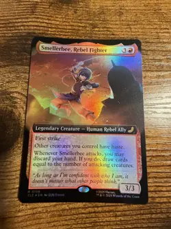 MTG Avatar Smellerbee Rebel Fighter Extended Art Eternal-Legal Foil - Image 1