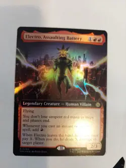 Electro, Assaulting Battery (Extended Art) Marvel's Spider-Man Foil - Image 1