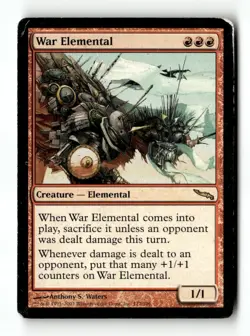MTG | War Elemental | Mirrodin | Regular | Heavily Played | English - Image 1