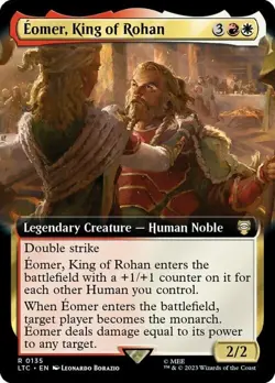 Magic The Gathering MTG EOMER, KING OF ROHAN EXTENDED ART The Lord of the Rings - Image 1