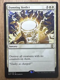 Damning Verdict - MTG - Commander: Streets of New Capenna (NCC) #15 - Image 1